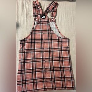 Brand New kids size 14 pink overall dress